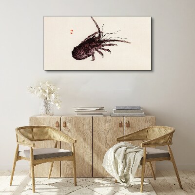 The elegance of shrimp Canvas Wall art