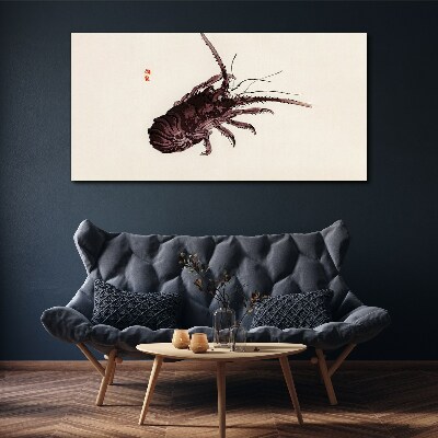 The elegance of shrimp Canvas Wall art