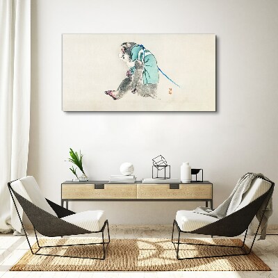 Modern animal monkey Canvas Wall art