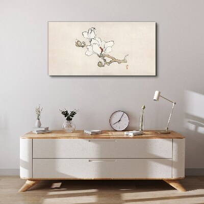 Branch flowers Canvas Wall art