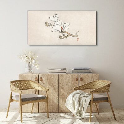 Branch flowers Canvas Wall art