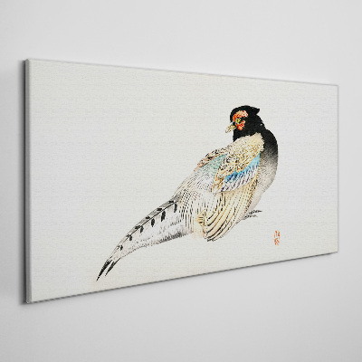 Pheasant in Elegant Plumage Canvas Wall art