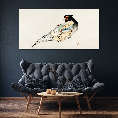 Pheasant in Elegant Plumage Canvas Wall art