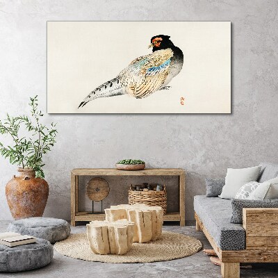 Pheasant in Elegant Plumage Canvas Wall art