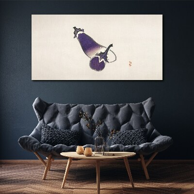 The elegance of vegetables in a minimalist style Canvas Wall art