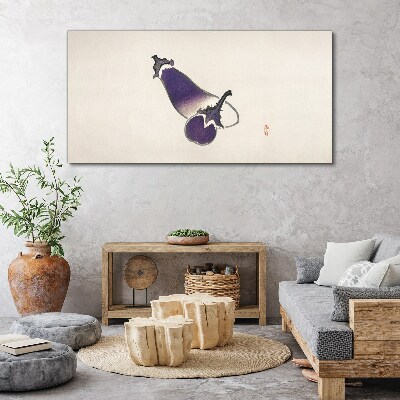 The elegance of vegetables in a minimalist style Canvas Wall art