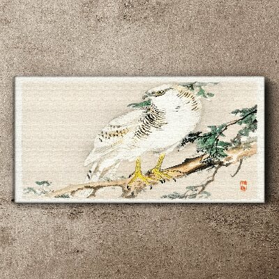 Animal bird branch Canvas Wall art