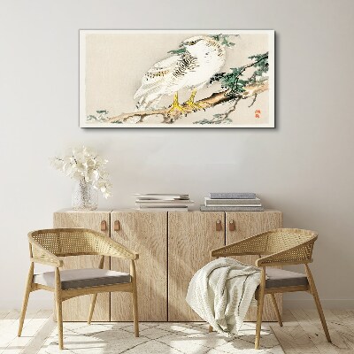 Falcon on a branch Canvas Wall art