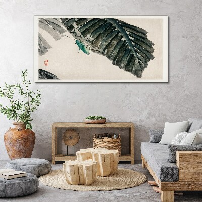 Asian leaves insects Canvas Wall art