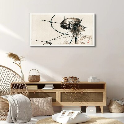 Jellyfish in Abstract Lines Canvas Wall art