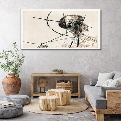 Jellyfish in Abstract Lines Canvas Wall art