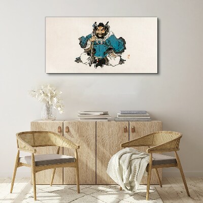 Master in blue robe Canvas Wall art