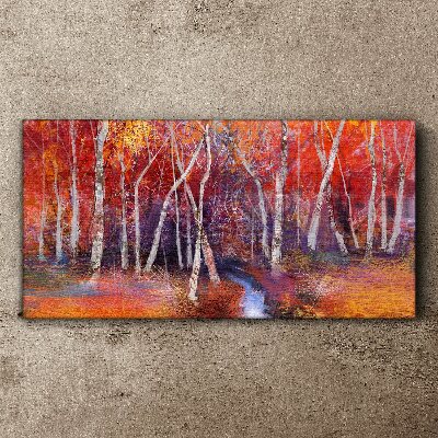 Abstract autumn nature Canvas Wall art