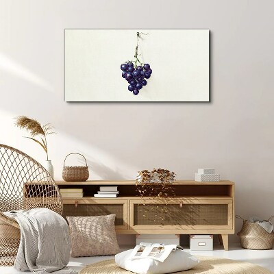 Grapes on a white background Canvas Wall art