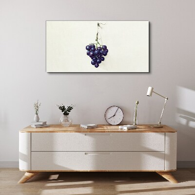 Grapes on a white background Canvas Wall art