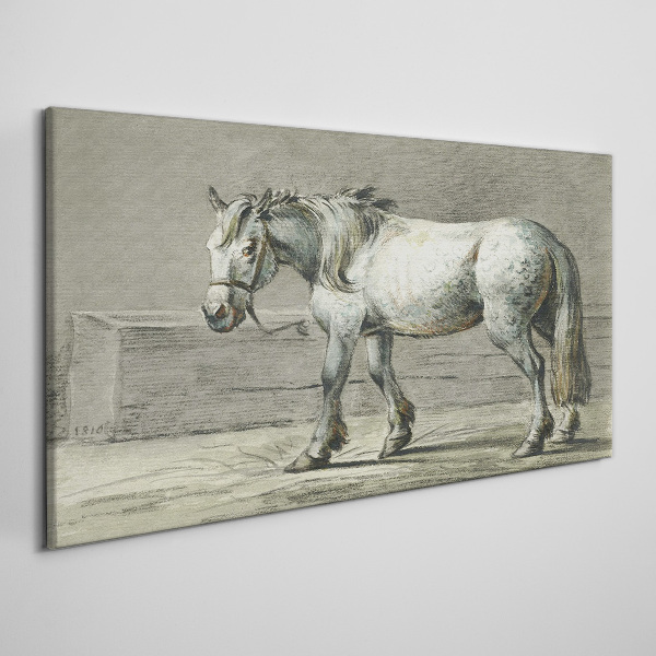Animal horse jean bernard Canvas Wall art