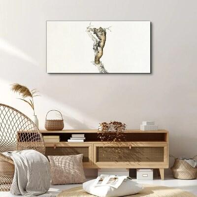 Owl on a branch Canvas Wall art