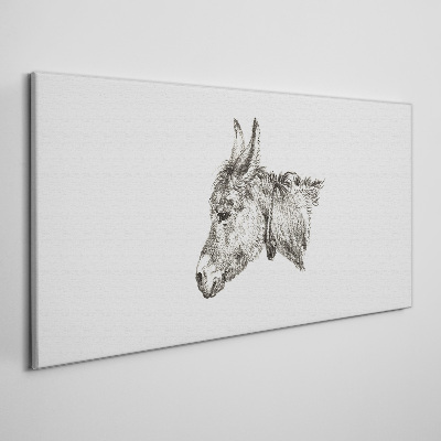 Figure animal donkey Canvas Wall art