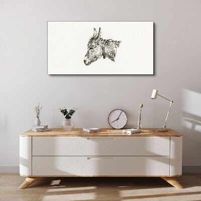 Figure animal donkey Canvas Wall art