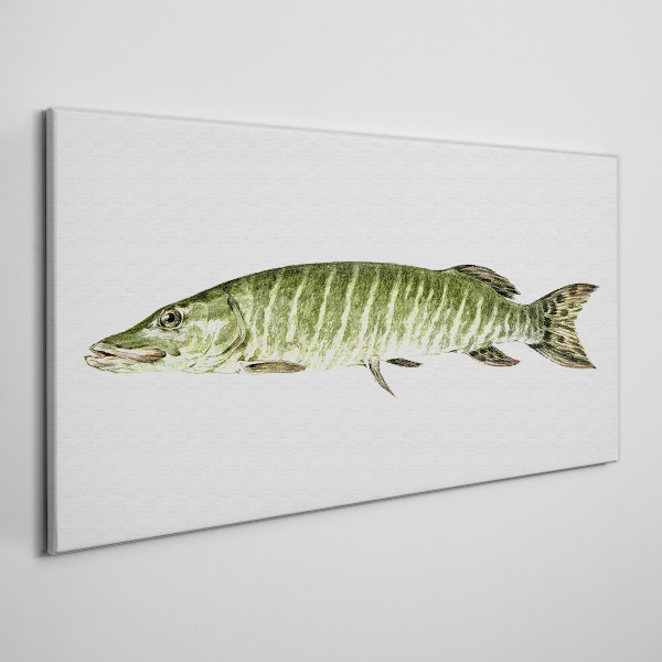 Muskie in its natural habitat Canvas Wall art