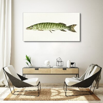 Muskie in its natural habitat Canvas Wall art