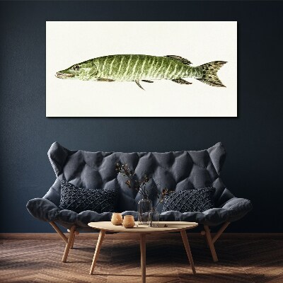 Muskie in its natural habitat Canvas Wall art