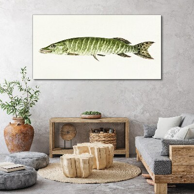 Muskie in its natural habitat Canvas Wall art