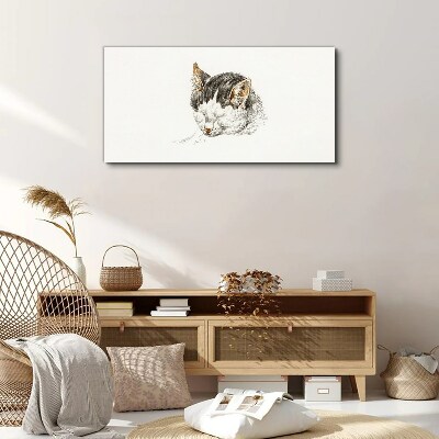 Cat's dream Canvas Wall art