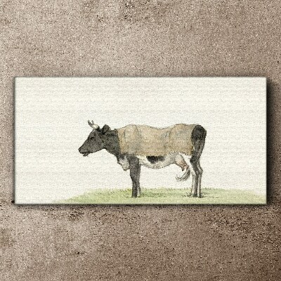 Cow in the meadow Canvas Wall art