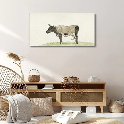 Cow in the meadow Canvas Wall art
