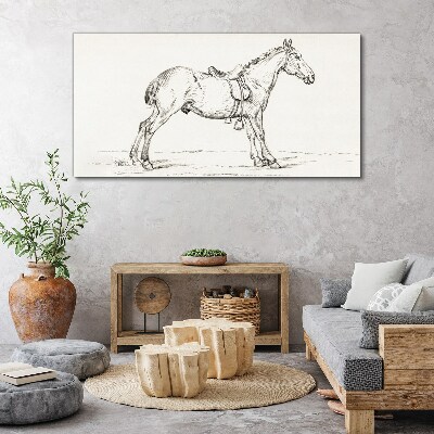 Animal figure horse Canvas Wall art