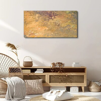 Golden reflections in an abstract landscape Canvas Wall art