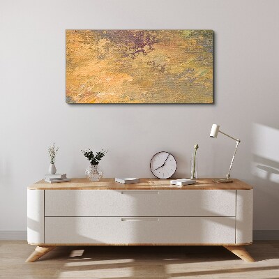 Golden reflections in an abstract landscape Canvas Wall art
