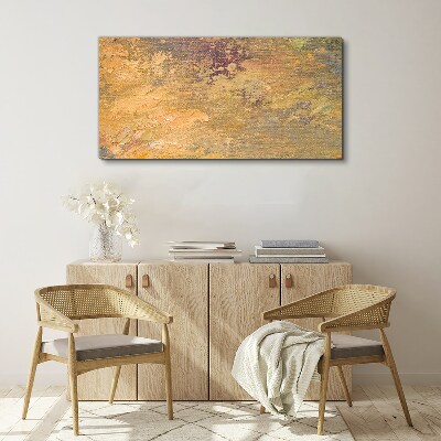 Golden reflections in an abstract landscape Canvas Wall art