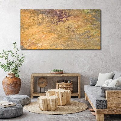 Golden reflections in an abstract landscape Canvas Wall art