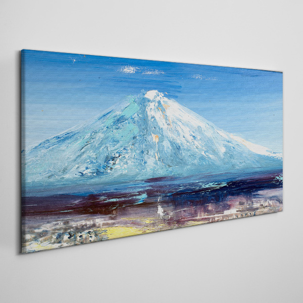 Mountain in blue Canvas Wall art