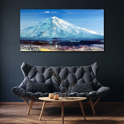 Mountain in blue Canvas Wall art