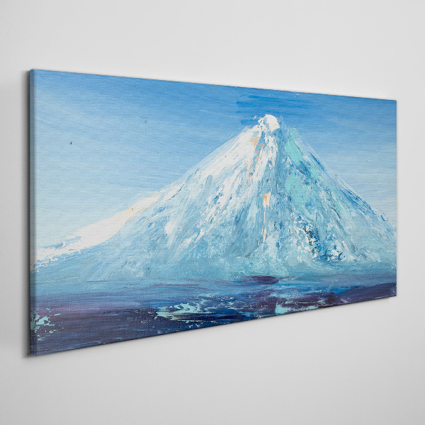 Top in blue tone Canvas Wall art