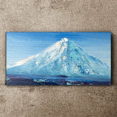 Top in blue tone Canvas Wall art