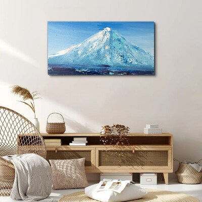 Abstraction mountains sky Canvas Wall art