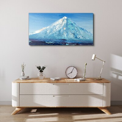 Top in blue tone Canvas Wall art