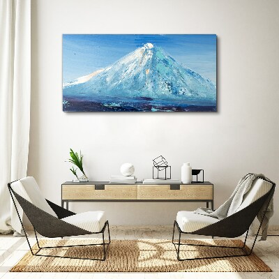 Abstraction mountains sky Canvas Wall art