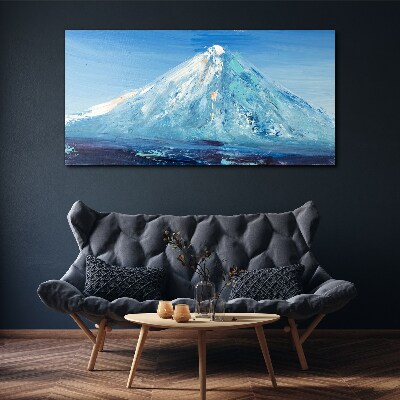 Top in blue tone Canvas Wall art