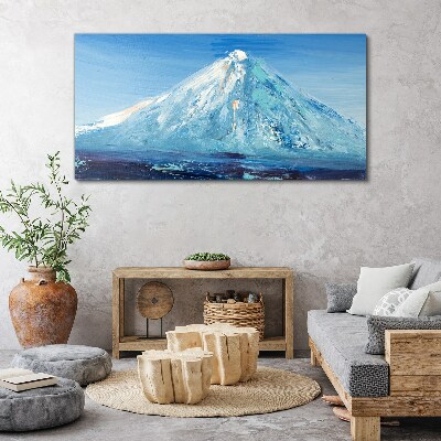 Top in blue tone Canvas Wall art