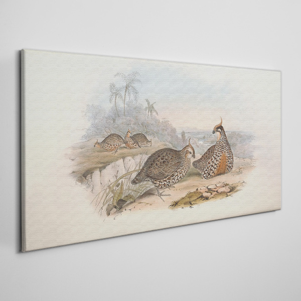Ducks in a tropical setting Canvas print