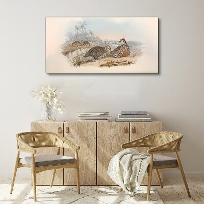 Ducks in a tropical setting Canvas print