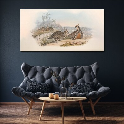 Ducks in a tropical setting Canvas print