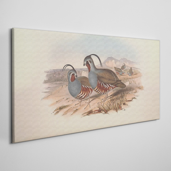 Birds in the landscape Canvas print