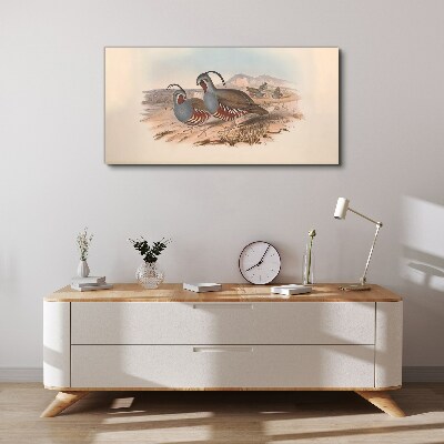 Birds in the landscape Canvas print