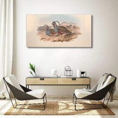 Birds in the landscape Canvas print